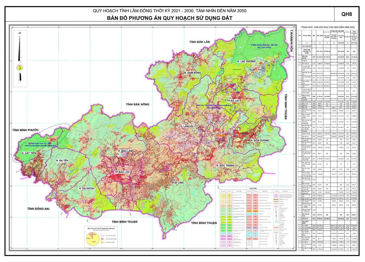Đề án sử dụng đất tỉnh Lâm Đồng tầm nhìn 2050