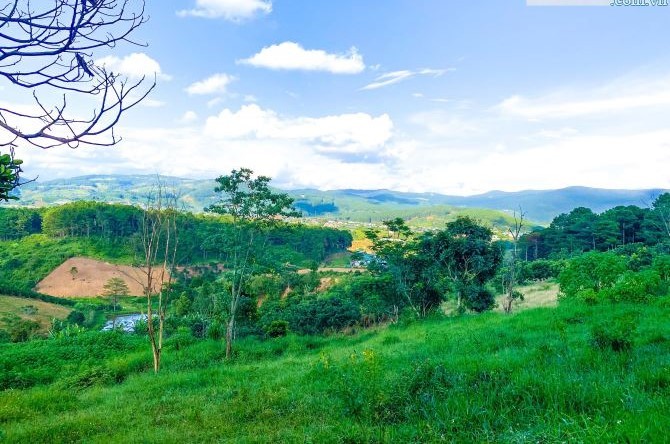 ban dat 1800m2  30x60  mat tien duong nhua xa ta nung da lat