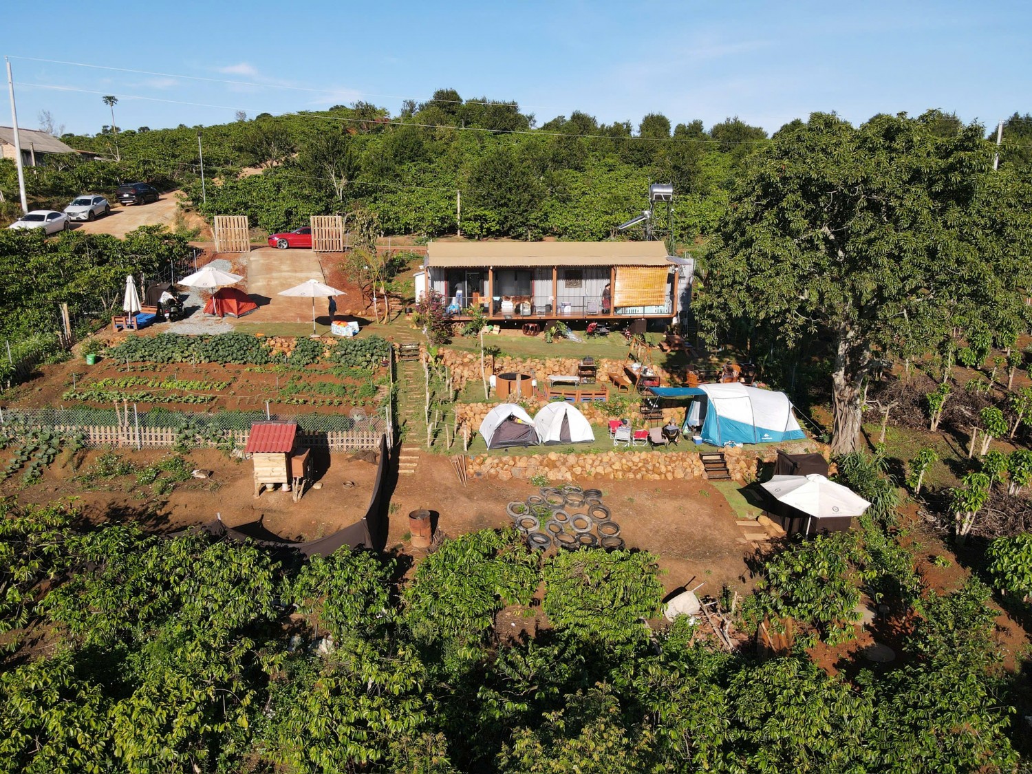bo pho ve vuon voi mieng dat 3000m2 dang san farmstay nghi duong