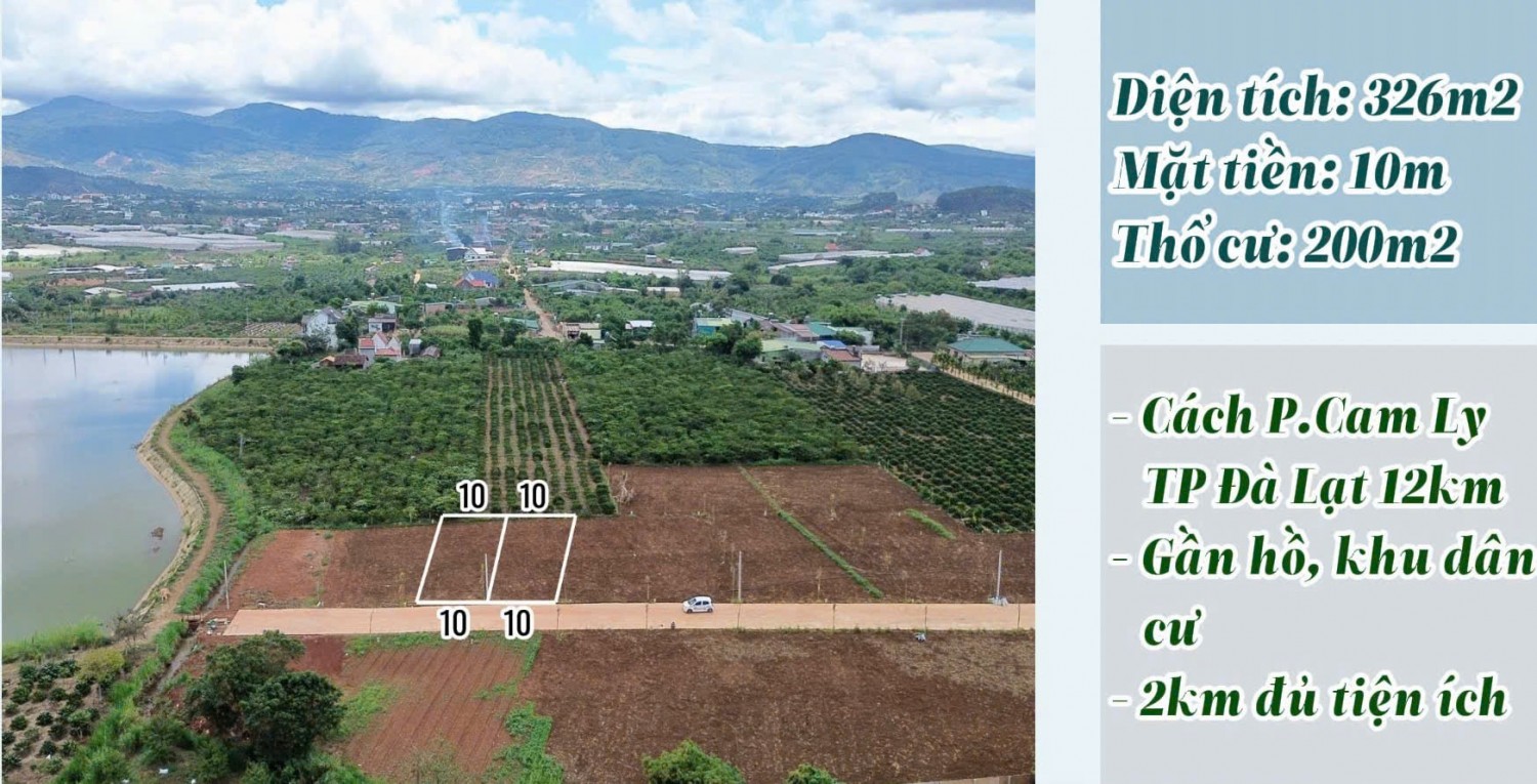 view ho  manh dat view dep canh ho bai cong nam ban cach duong nhua dt725 len da lat 2km