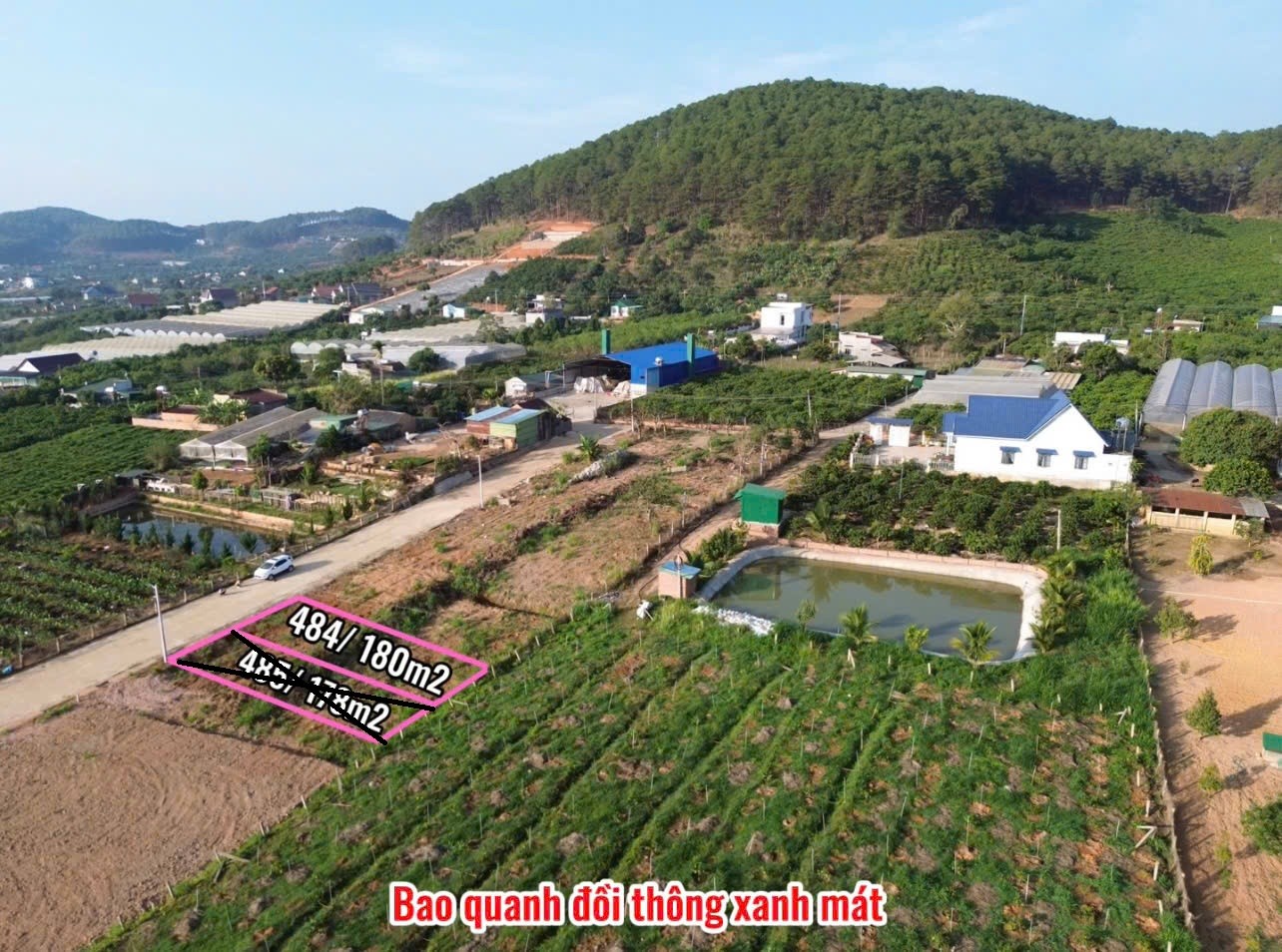 manh dat me linh gia re cach da lat 15km view doi thong thoang dep dat bang phang